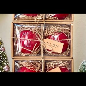 Rae Dunn Mr and Mrs Ornaments